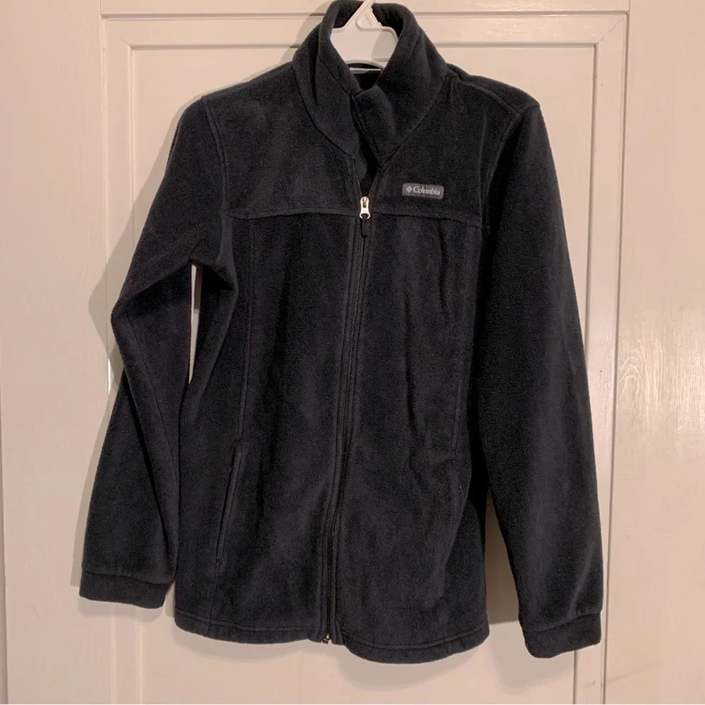 Columbia Fleece Long Sleeve fleece Youth XL Black Full Zip